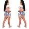 Washed frayed stretch denim shorts - ROUTINE FASHION